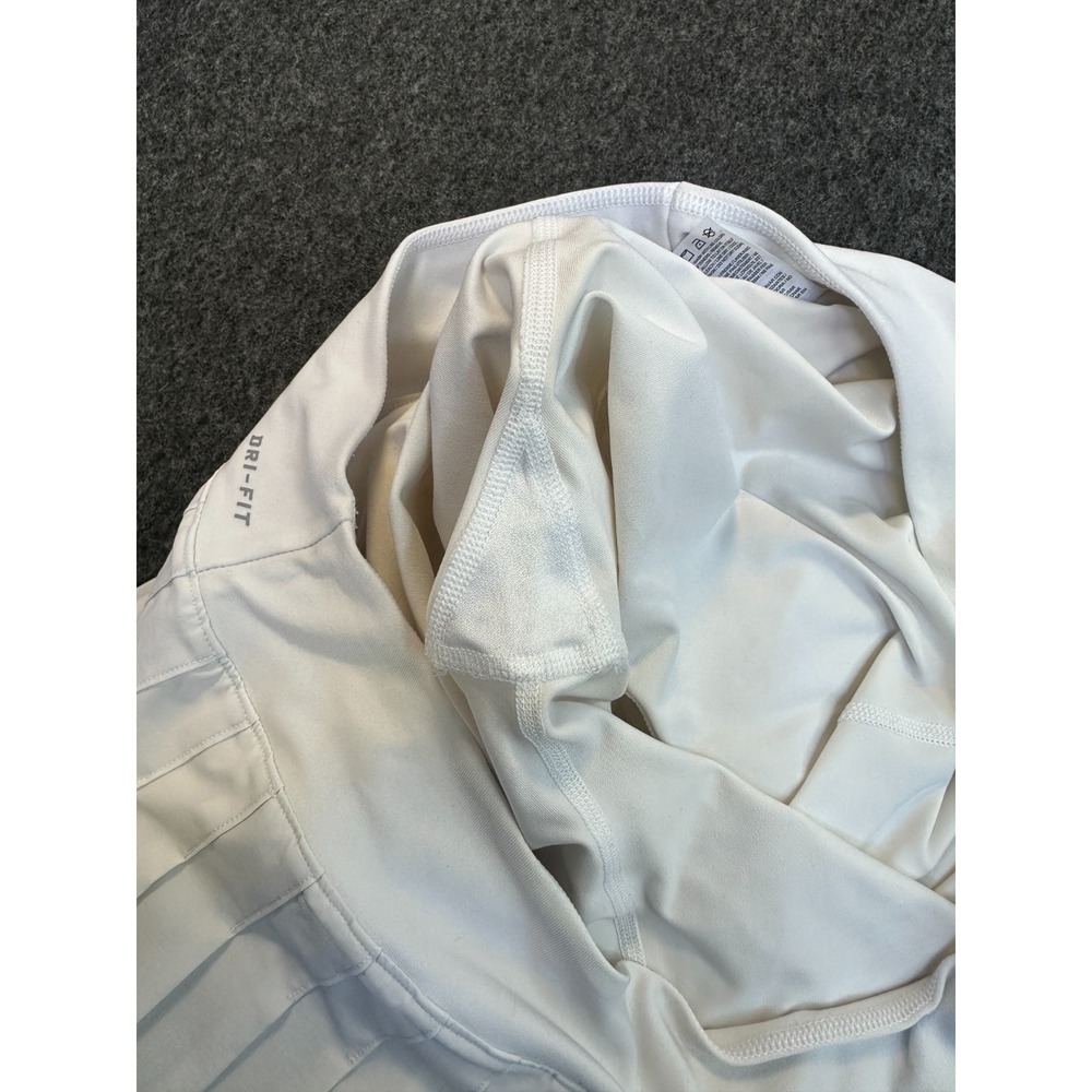 Nike Dri-Fit Victory Skort Shorts Skirt Off White Size Large 728773-100 Pleated - Picture 14 of 16
